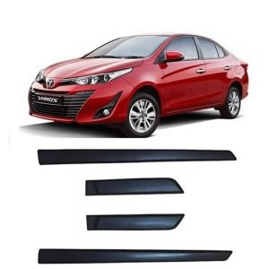 Side Door Beading Door Protector Accessories for Yaaris Black